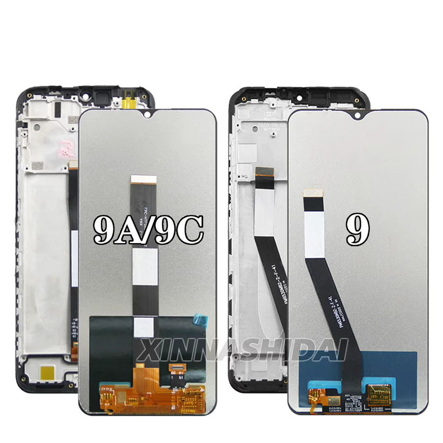 Xiaomi Redmi 9/9A/9C LCD Display mit Touch Screen und Rahmen in Schwarz als Ersatzteil - Bild 2
