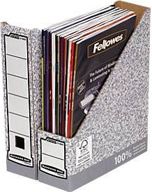 Fellowes Bankers Box Archiv-Stehsammler für DIN A4, 10 Stück, Grau und Weiß - Bild 2