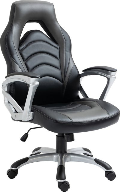CLP Gaming Bürostuhl Foxton in Schwarz/Multicolor aus Kunstleder mit gepolsterten Armlehnen und Höhenverstellung - Bild 1