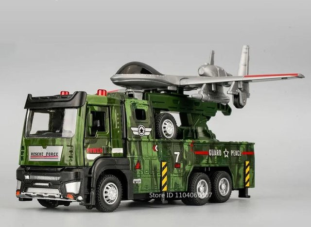 Linyi toy car Drohnenstartfahrzeug, Modell Spielzeug, 1:32, Metall, Sound, Licht, ab 14 Jahren - Bild 1