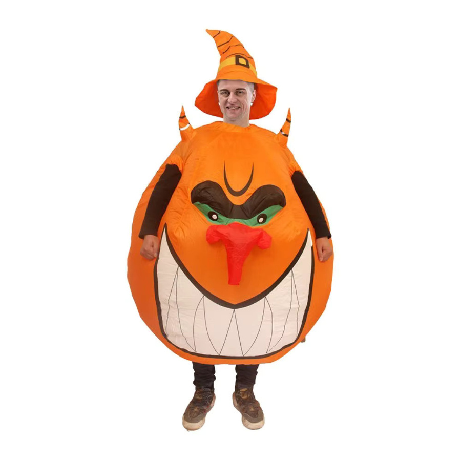 Hangchen Family Halloween Kürbis-Kostüm, Unisex, Orange - Bild 2