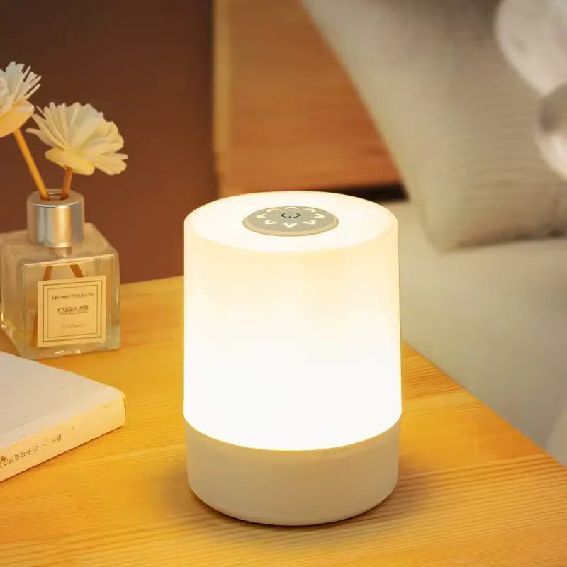 GGBEE Touch LED Nachtlicht Dimmbare Desktop Tischlampe mit integriertem LED für Schlafzimmer und Wohnzimmer - Bild 2
