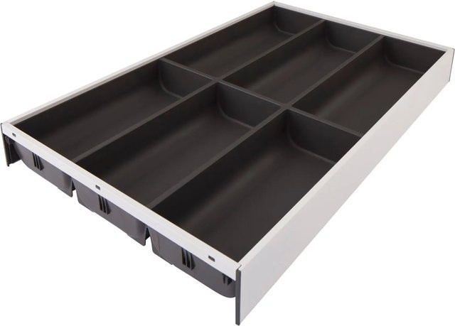 Blum Besteckkasten Ambia-Line Besteckeinsatz aus Stahl in Seidenweiß und Oriongrau Matt B/T/H: 47,5 x 30,0 x 5,0 cm - Bild 1