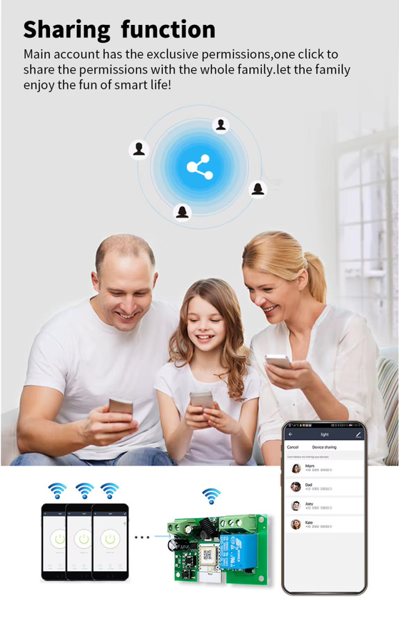 Tuya Zigbee Smart Relais Modul mit RF433MHz Fernbedienung und Alexa-Kompatibilität für DIY Lichtsteuerung (DC7-32V / AC85-250V) - Bild 3