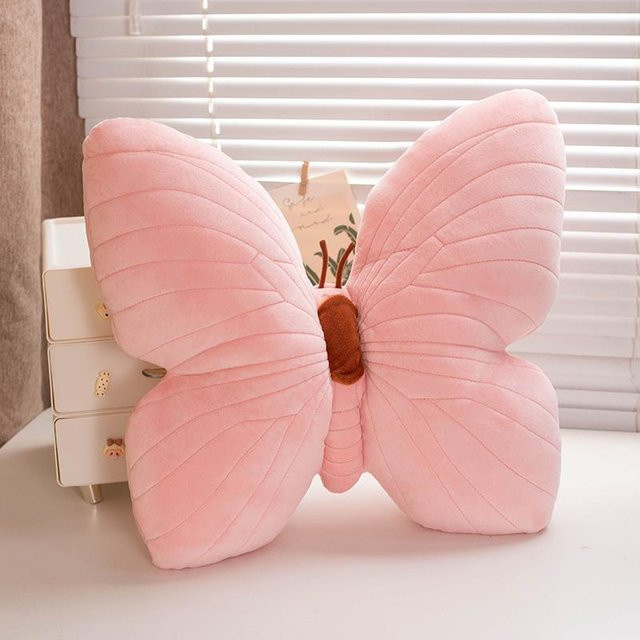 BC Pet Supplies Schmetterling Plüsch Kissen, rosa, 40cmx40cm - Bild 1