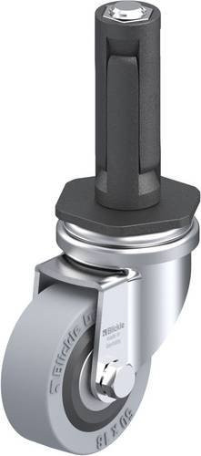 Blickle Lenkrolle LRA-VPA 50K-ER02 in Schwarz-Grau mit 50mm Rad-Durchmesser und 40kg Tragfähigkeit - Bild 1