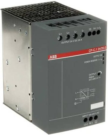 ABB Hutschienen-Netzteil 1SVR360763R1001 24V 26A 480W Grau - Bild 1