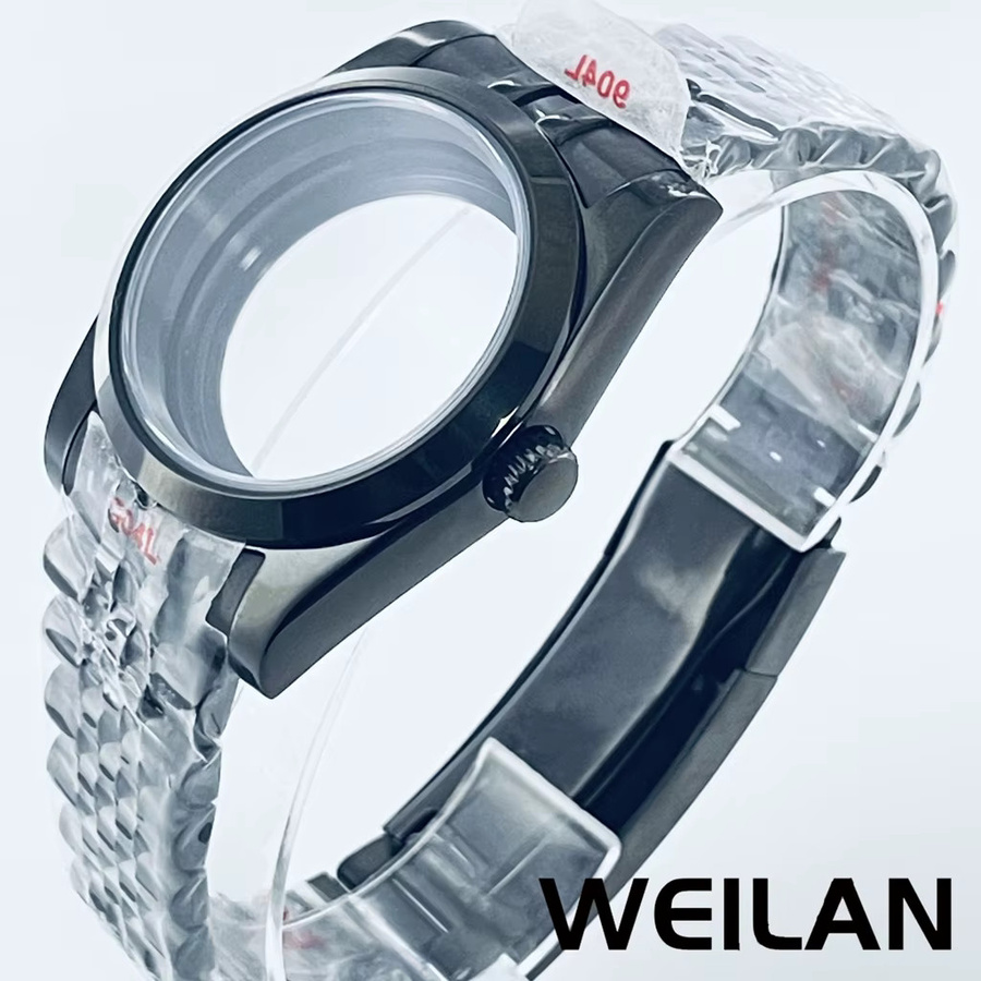 Uhrengehäuse Edelstahl, Schwarz, 36mm 40mm, Saphir Crystal - Bild 2