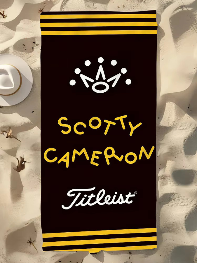 s-ScottyS C-Camerons Strandtuch Schwarz Unisex, schnell trocknend und saugfähig - Bild 5