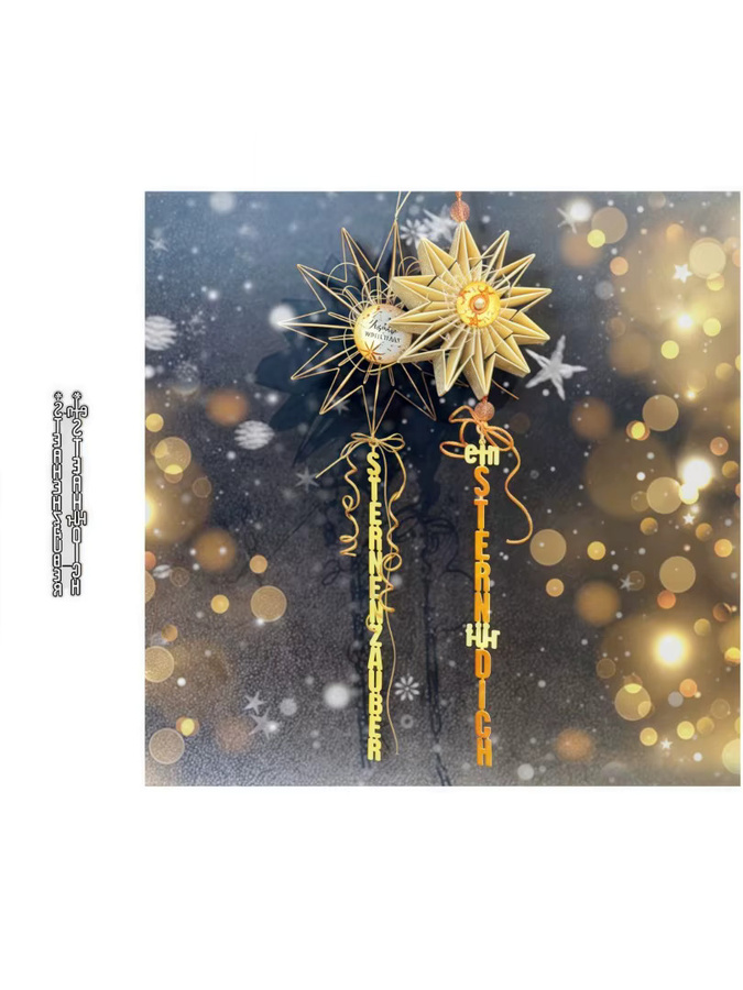 Metall-Stanzformen mit vertikaler Schriftart für DIY Scrapbooking, Kartenherstellung und Prägung - Bild 4