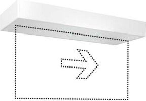 ESYLUX LED-Notleuchte für Deckenmontage in Weiß - Bild 1