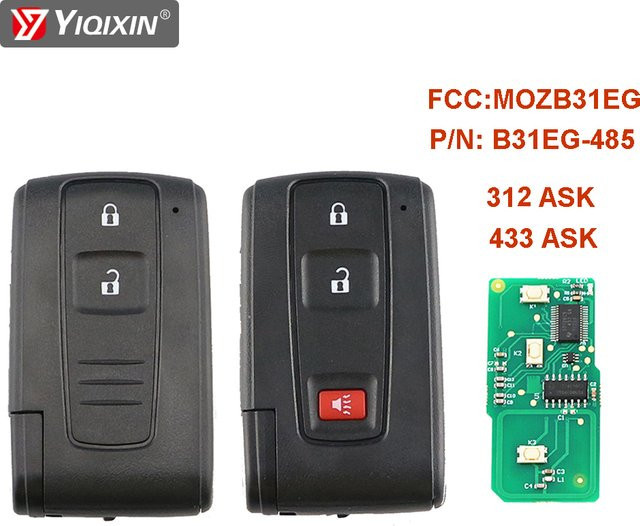 Yiqixin Autoschlüssel Fernbedienung für Toyota Prius Hybrid 433MHz in Schwarz - Bild 1