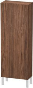 Duravit L-Cube Halbhochschrank für das Badezimmer in Nussbaum dunkel matt, B/T/H: 50 x 24,3 x 132 cm - Bild 1