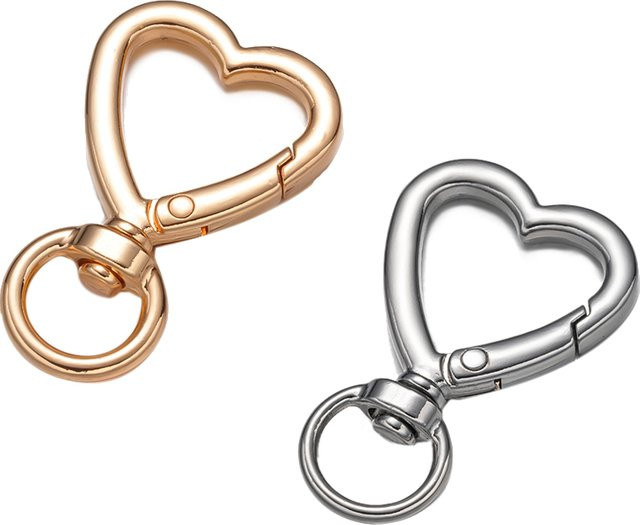 Herz Karabiner Haken, 5 Stück, Unisex - Bild 1