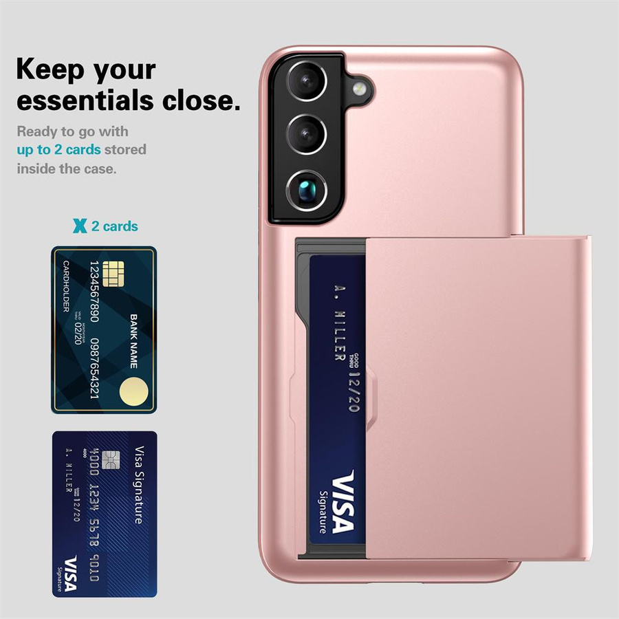 Samsung Galaxy Smartphone Hülle mit Kartenhalter als Portemonnaie-Schutz für S22 Ultra, S21 FE, S21 Plus, S20, S10 Plus und S10e - Bild 3