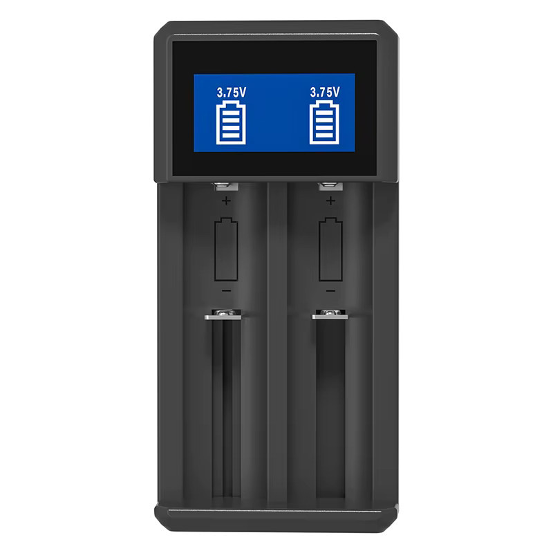 KOSHARE A402 2-Slot LCD Smart Batterieladegerät für 3,7V 18650 Lithium-Akkus mit USB-C-Eingang - Bild 4