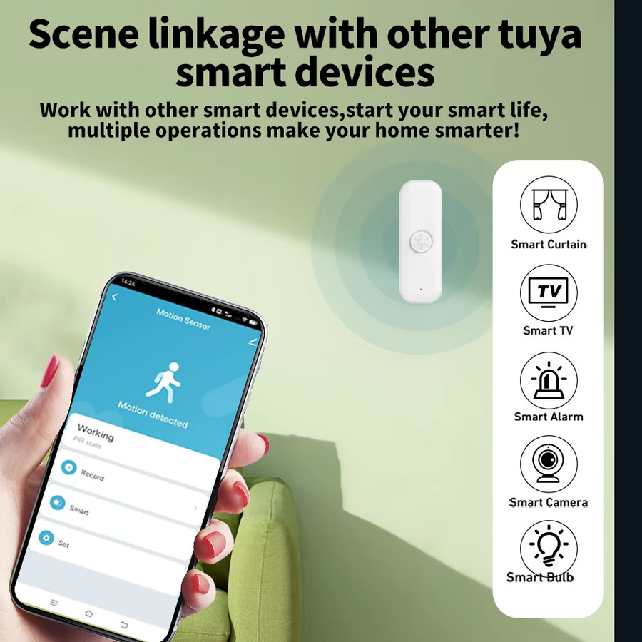 RightSitu Intelligenter PIR Bewegungssensor und Anwesenheitssensor mit WiFi und Zigbee 3.0 in Weiß, kompatibel mit Tuya Smart Life, Alexa und Yandex - Bild 2