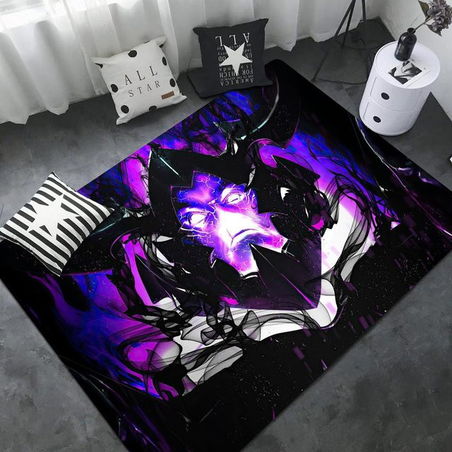 Rutschfeste Anime Solo Leveling Raummatte von Karpetti für Wohnzimmer und Balkon, Mehrfarbig, B: 150 cm, T: 100 cm - Bild 1