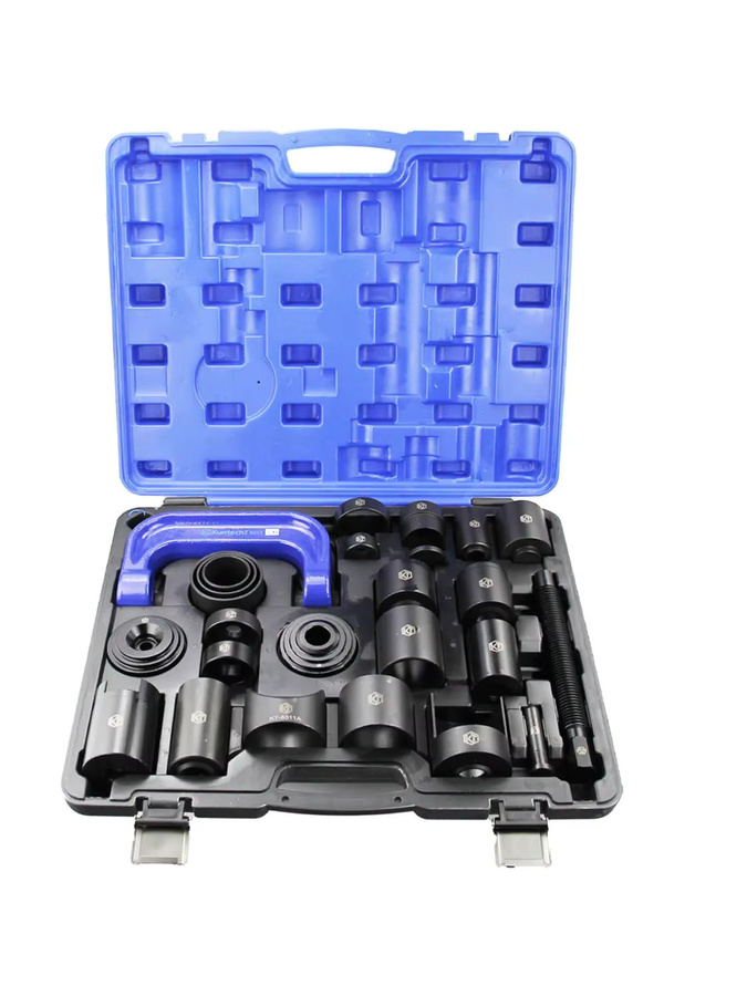 ZKTOOL 25-teiliges Kugelgelenk-Press-Set aus Stahl in Blau mit Aufbewahrungsbox - Bild 2