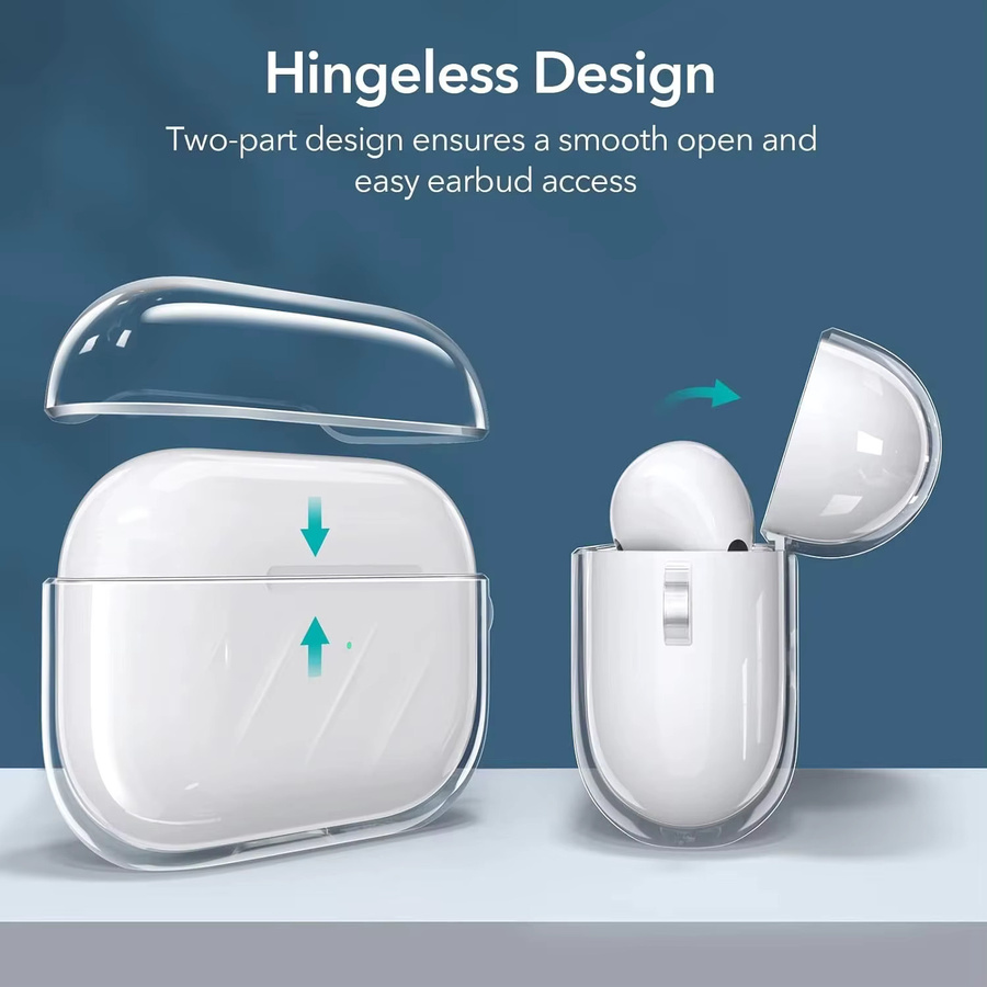 Transparente TPU Kopfhörerhülle für AirPods 4, 3 und Pro 2 mit USB-C Anschluss - Bild 4