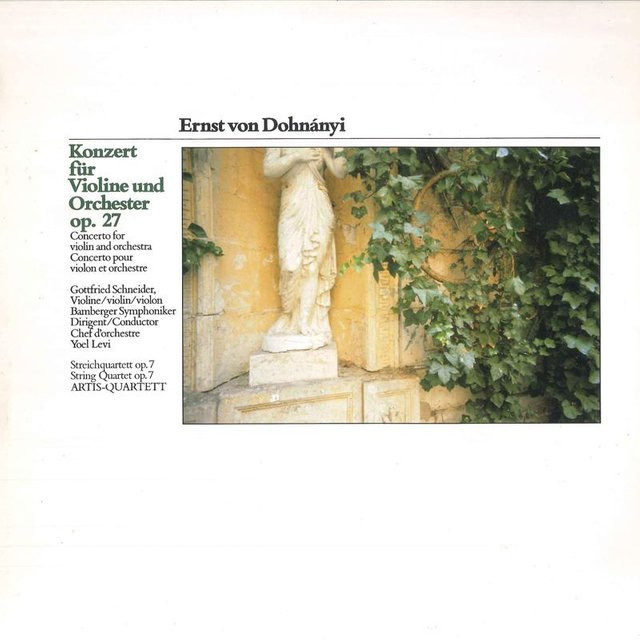 Ernst von Dohnanyi & Gottfried Schneider: Konzert für Violine und Orchester - LP Vinyl von Koch, Klassik, beige - Bild 1