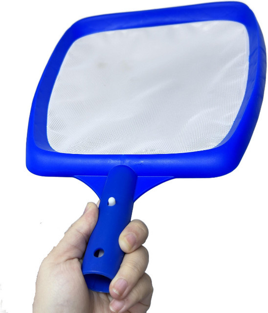 Blaues Pool-Skimmer-Netz zur manuellen Reinigung von Blättern und Schmutz für dein Schwimmbad - Bild 1