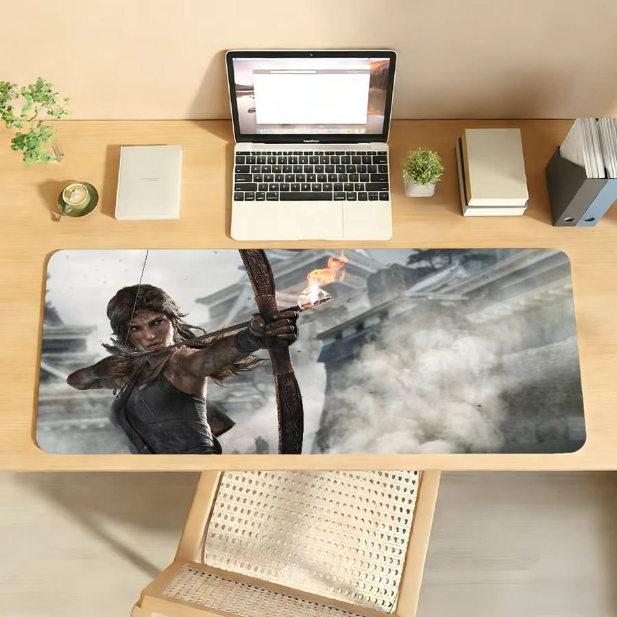 Game T-Tomb R-Raider Mauspad in Multicolour, rutschfeste Gamer-Schreibtischunterlage für Laptop und Büro - Bild 3