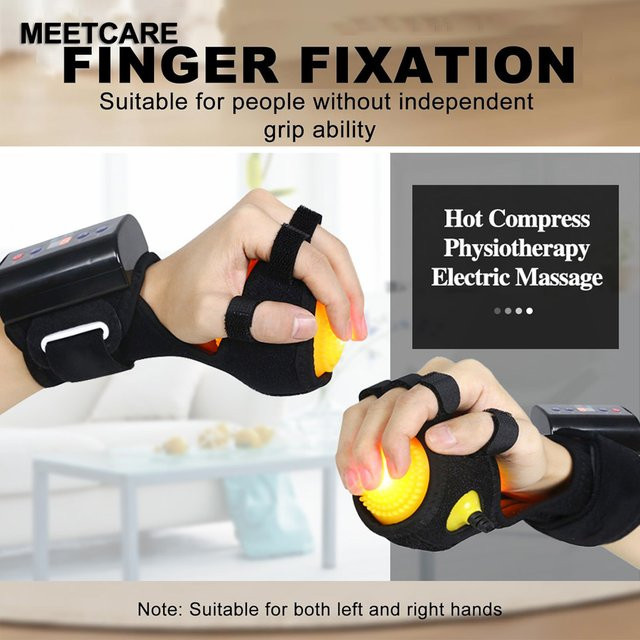 MEETCARE Elektrischer Handmassageball mit Ferninfrarot-Heißkompresse, Unisex - Bild 1