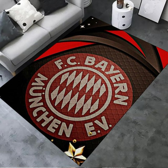 On My Love Home FC Bayern München Teppich, grau und rot, rutschfest und waschbar, B/T: 60 x 40 cm - Bild 1