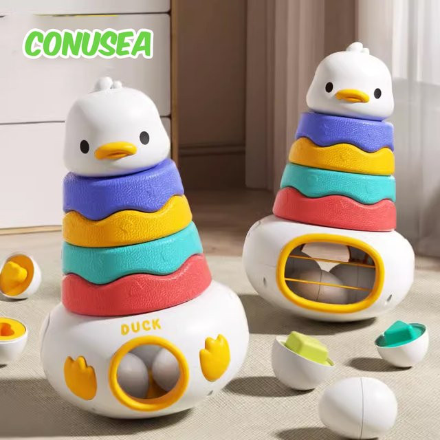 CONUSEA Enten Stapelbecher, Sortierspielzeug, ab 0 Jahre, Bunt / Mehrfarbig - Bild 1