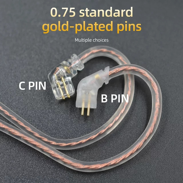 KZ Upgrade-Kopfhörerkabel aus hochreinem Kupfer für EDX Pro und ZS10 Pro X - Bild 1