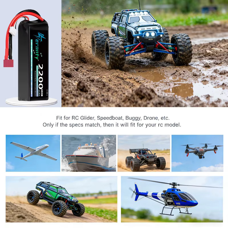 TERANTY 3S 2200mAh Lipo Batterie, 11,1V 50C/100C, mit XT60 Stecker - Bild 5