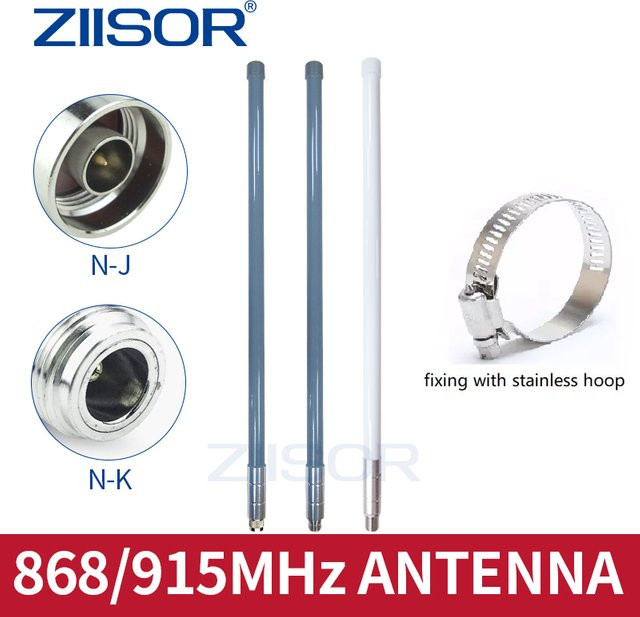 ZIISOR Lora 868 MHz Antenne für Meshtastic Hotspot Miner, 8dBi Omni-Antenne für LoRaWAN und WiFi, Frequenzbereiche 868 MHz bis 923 MHz, Anschluss N-Stecker und N-Buchse - Bild 1