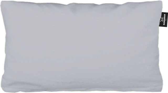 Kissenbezug SANSIBAR Jersey aus Baumwolle in Grau/Silber, rechteckig - Bild 1