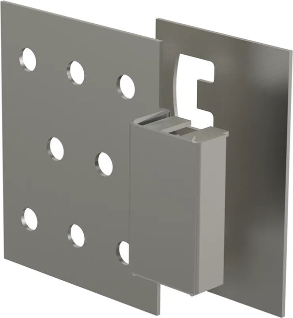 Alcadrain Badewannentür BASIC magnetisch für die Montage unter Fliesen in Silber und Blau - Bild 1