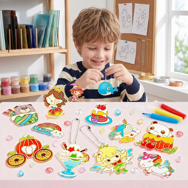 WUCHILD DIY Kristallgel-Malset, Tiere, Bunt / Mehrfarbig - Bild 1