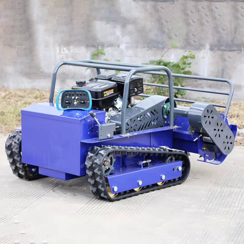 AIWEIYA Ferngesteuerter Allterrain-Grasschneider und -Zerkleinerer als Landwirtschafts- und Forstmulcher in Blau, Breite: 800-1200 mm - Bild 3