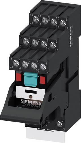 Siemens LZS:PT5B5R24 Steckrelais mit 4 Wechsler, 5 Stück, rot/schwarz - Bild 1