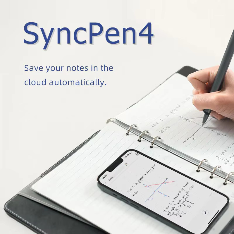 Newyes SyncPen4 Smartpen-Set mit löschbarem und wiederverwendbarem intelligentes Schreibsystem inklusive Notizbuch und Offline-Speicherung - Bild 2