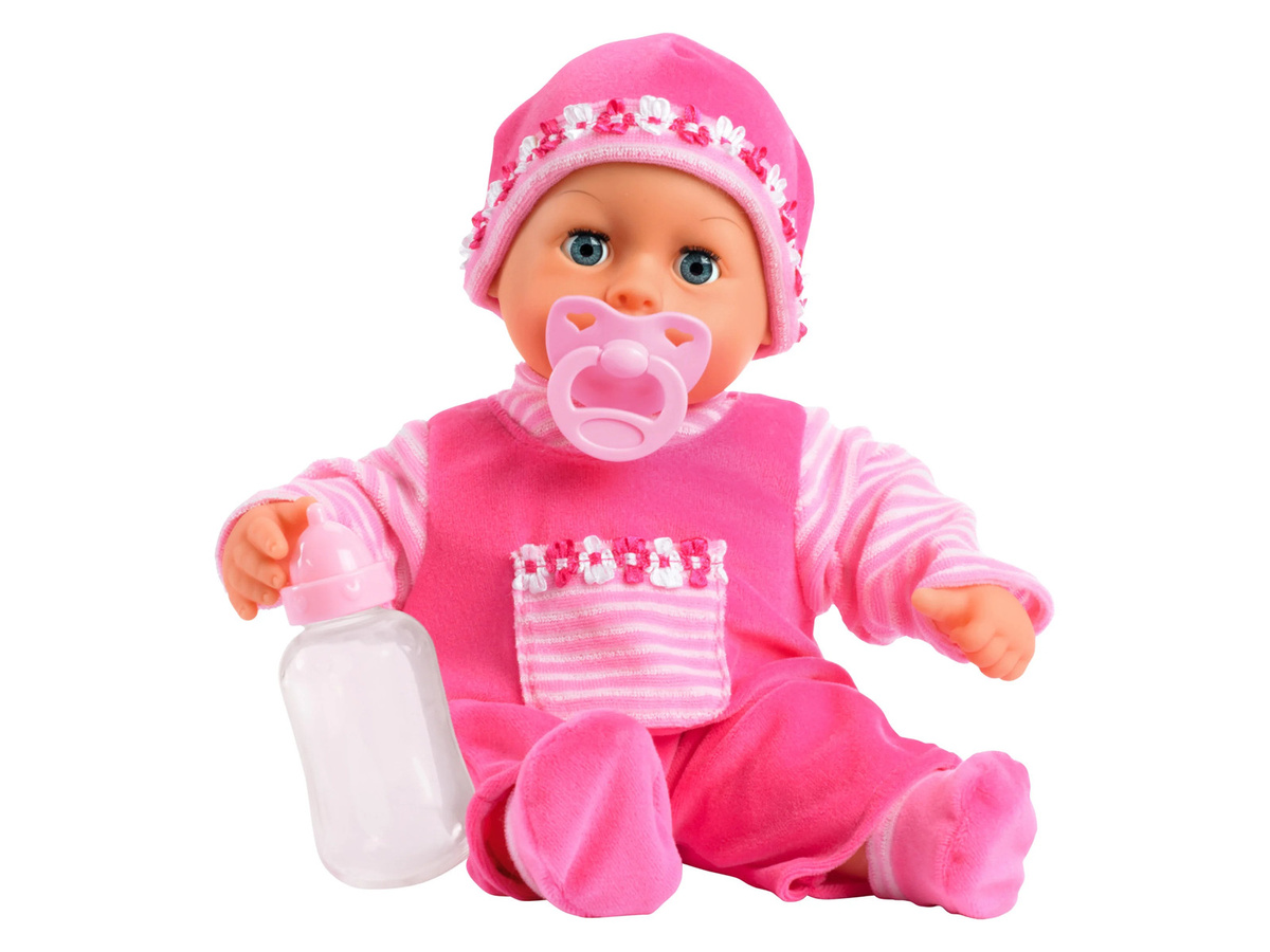 Bayer Design Piccolina First Words Baby Puppe Blumen ab 1,5 Jahren - Bild 2