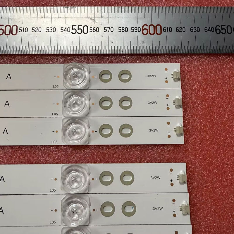 11er Set LED Backlight Streifen für Sharp LC-60P6070U und Hisense 60DU6070, SMD 3030C, Weiß - Bild 4