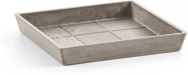 Ecopots Untersetzer quadratisch braungrau mit 18 cm Durchmesser - Bild 1