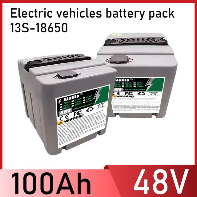 ALalito Lithium-Ionen-Batteriepack 48V mit 18650 Zellen für Motoren bis 3000W - Bild 1