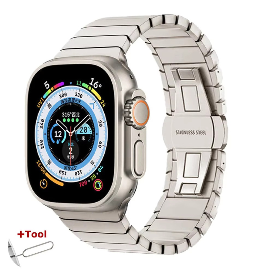 Uhrenarmband Edelstahl, Silber, Unisex - Bild 3