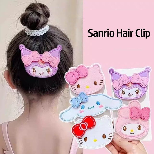 Sanrio Haarspange My Melody Hello Kitty Cartoon Stickerei - Bild 1