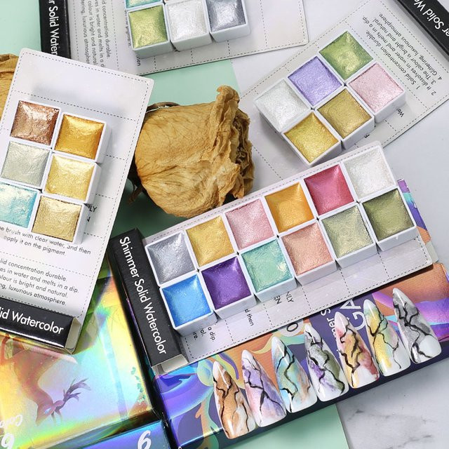 Parkson Blooming Paints Nagelpigment Metallic, Perlen Nail Art - Bild 1
