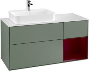 V&B Finion Waschtischunterschrank mit LED-Beleuchtung in Weiß, Wandmontage, Breite: 120 cm - Bild 1