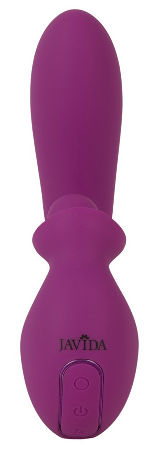 Javida Vibrator mit Doppelrotation in Lila - Bild 3