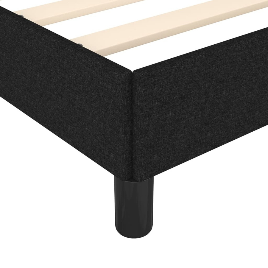 vidaXL Bettgestell mit Stoffbezug in Schwarz, B/T/H: 140 x 190 x 143 cm - Bild 4