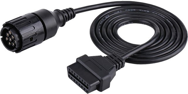 Neoglint OBD2 Diagnosekabel 10 Pin auf 16 Pin Adapter Stecker für Motorrad in Schwarz - Bild 1